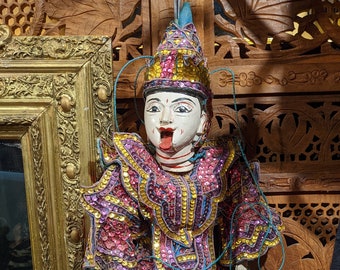 ヴィンテージのビルマの糸マリオネット人形 - Etsy 日本