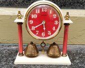 Kaiser ornamental mantel alarm clock Western Germany circa 1955
