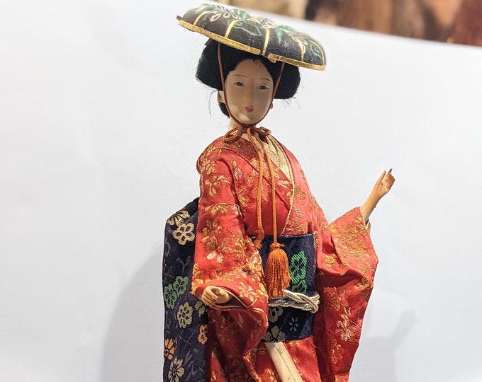 Japanese Vintage Geisha Doll traditional // Antique Doll Etsy