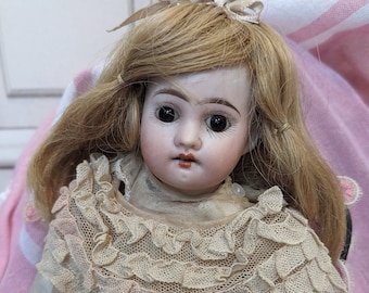 Rare ancenne poupée SFBJ Numéro 4 a système 40cm jumeau bouche ouverte