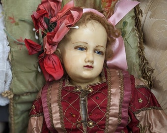 Antiqye Wax Child Baby Jesus Doll From 1900s // Monastery Baby Jesus