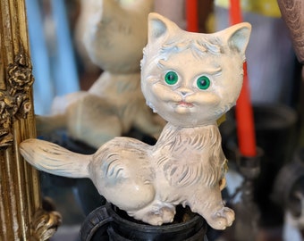 キッチュな猫の置物：レトロな80年代風ホームデコレーション - Etsy 日本
