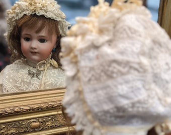 Jolie Poupée Ancienne En Porcelaine DEP 49 Cm, Costume, Style Jumeau, France