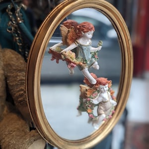 Vintage Angels Cherub Gold Mirror Home Decor
