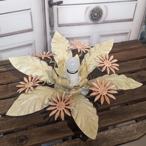 Flower Vintage French Ceiling Wall Lamp // Floral Ceiling