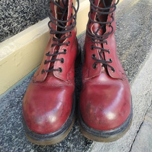 Vintage Doc Martens SOUTHERNER made in England / metal shell / 80&#39;s / size 3 - 35