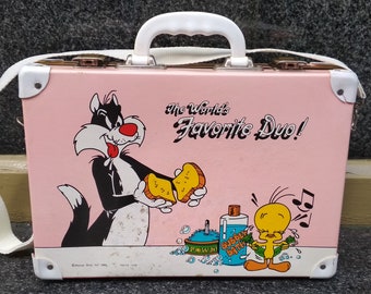 Vintage Warner Bros 1980 Maleta Sylvester y Tweety Bird / Vintage Luggage
