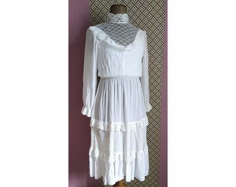 Vintage Lace Spring Women dress // Clothig Vintage