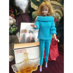 Vintage Midge von Mattel 1962 un blaues Outfit
