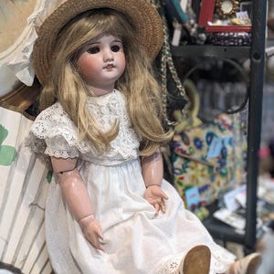 Antique SFBJ 60 French Doll // FAshion Bisque Doll with Clothes