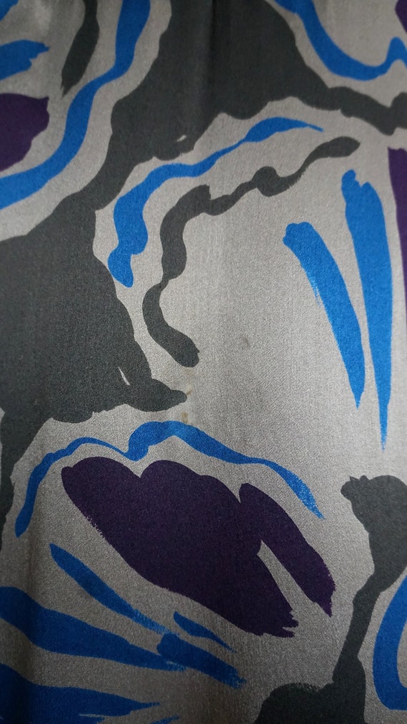 Vintage LOEWE Madrid 80s Dress Silk / Designer Clothes Woman View 6