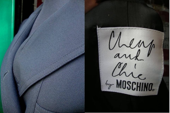 Vintage Moschino Cheap & Chic Black Jacket Heart/ - image 2