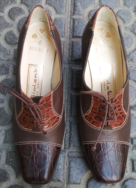 Vintage Women Leather Shoes / Elegant Shoes Jokers