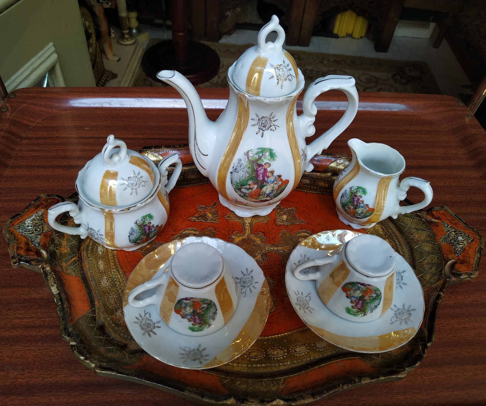 Vintage EIHO Made in Japan Grade A Coffee Set // Home Decor Tea Set Vintage Etsy