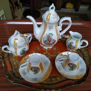 Vintage EIHO made in Japan Grade A Coffee Set // Home Decor Tea Set Vintage