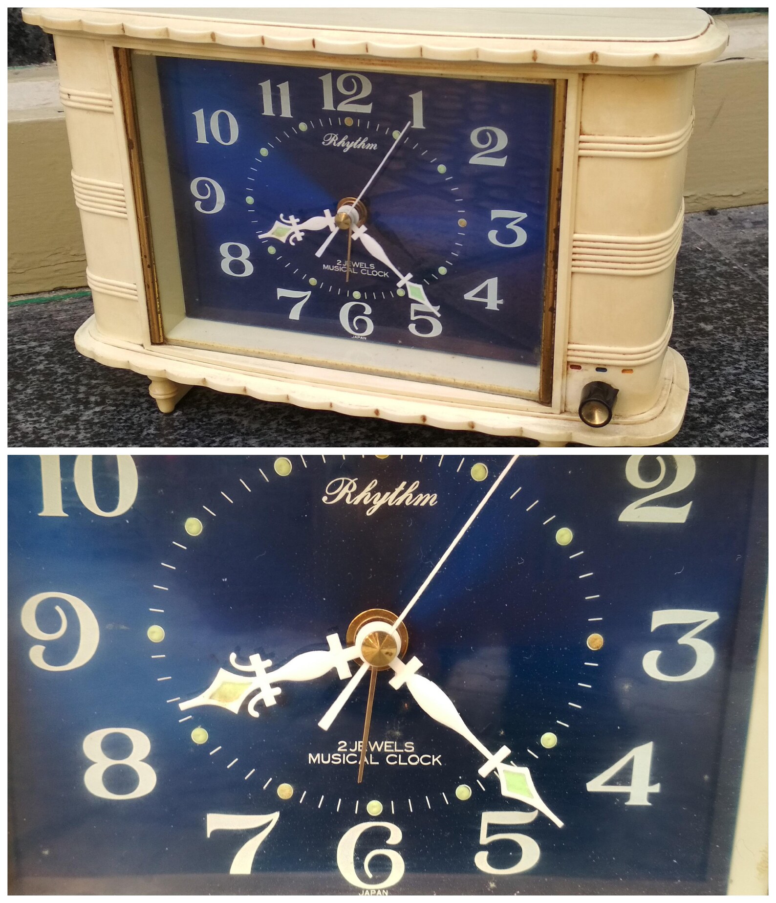 RHYTHM Japan Musical Alarm Clock Vintage Japan Rare Collectors Etsy