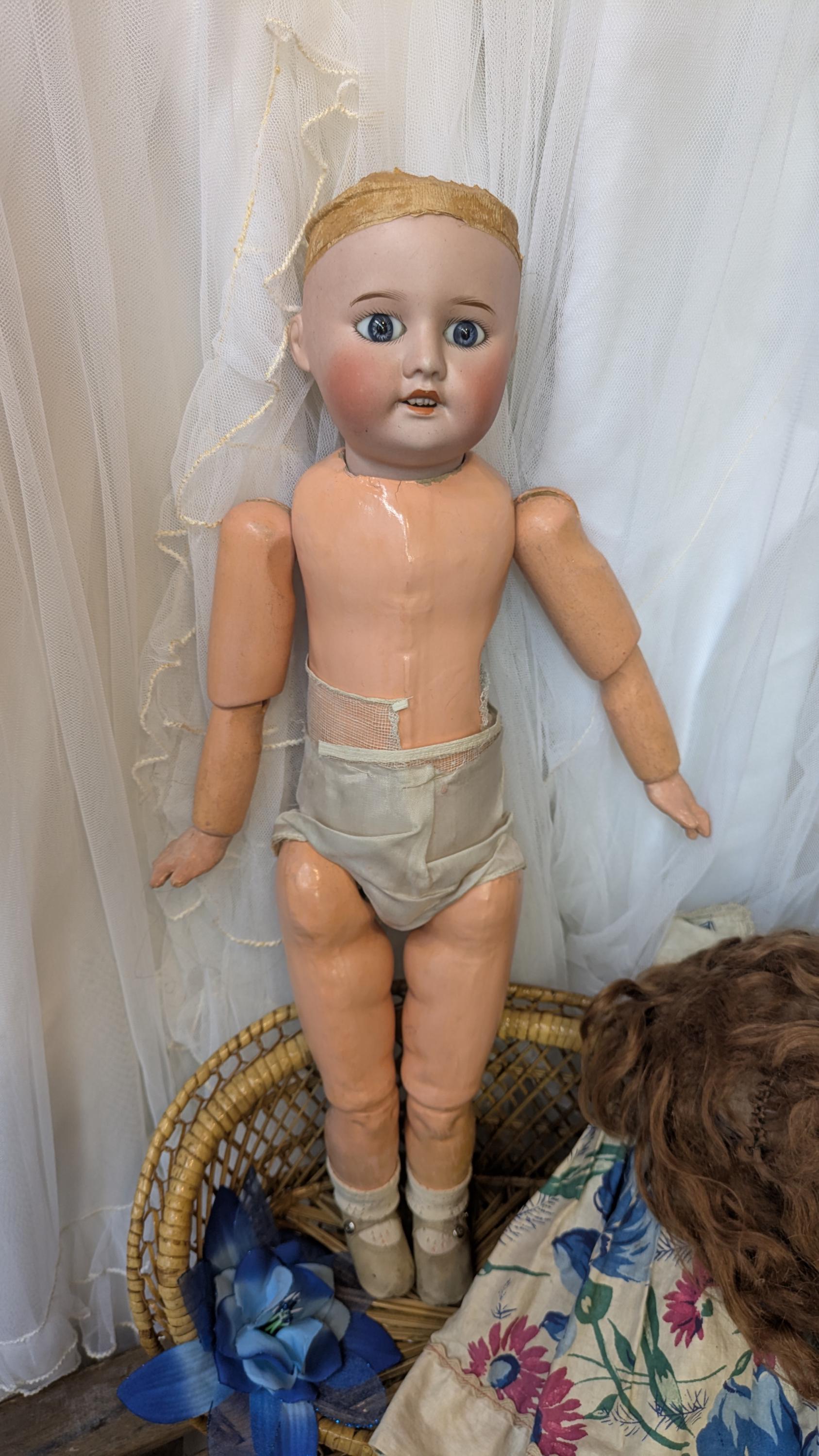 Antique French Doll SFBJ Paris 60 // Bisque Doll - Etsy