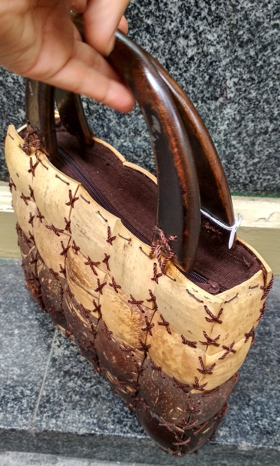 ココナッツシェルハンドバッグヴィンテージ / ヴィンテージバッグ
