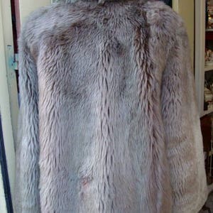 Vintage Mouton Fur Coat / Gray Brown fUR COAT / Lamb Fur / Lamb Fur Coat image 6