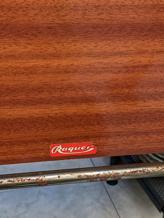 Chariot de bar/table pliante sur roues en formica du milieu du siècle, vintage, vers 1960/70 - Canada