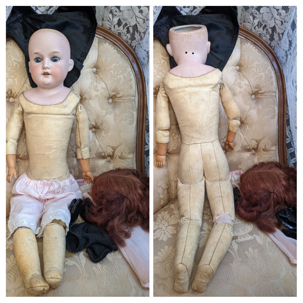 ドイツ製ビスクアンティークドール アルマン・マルセイユ 370 AM