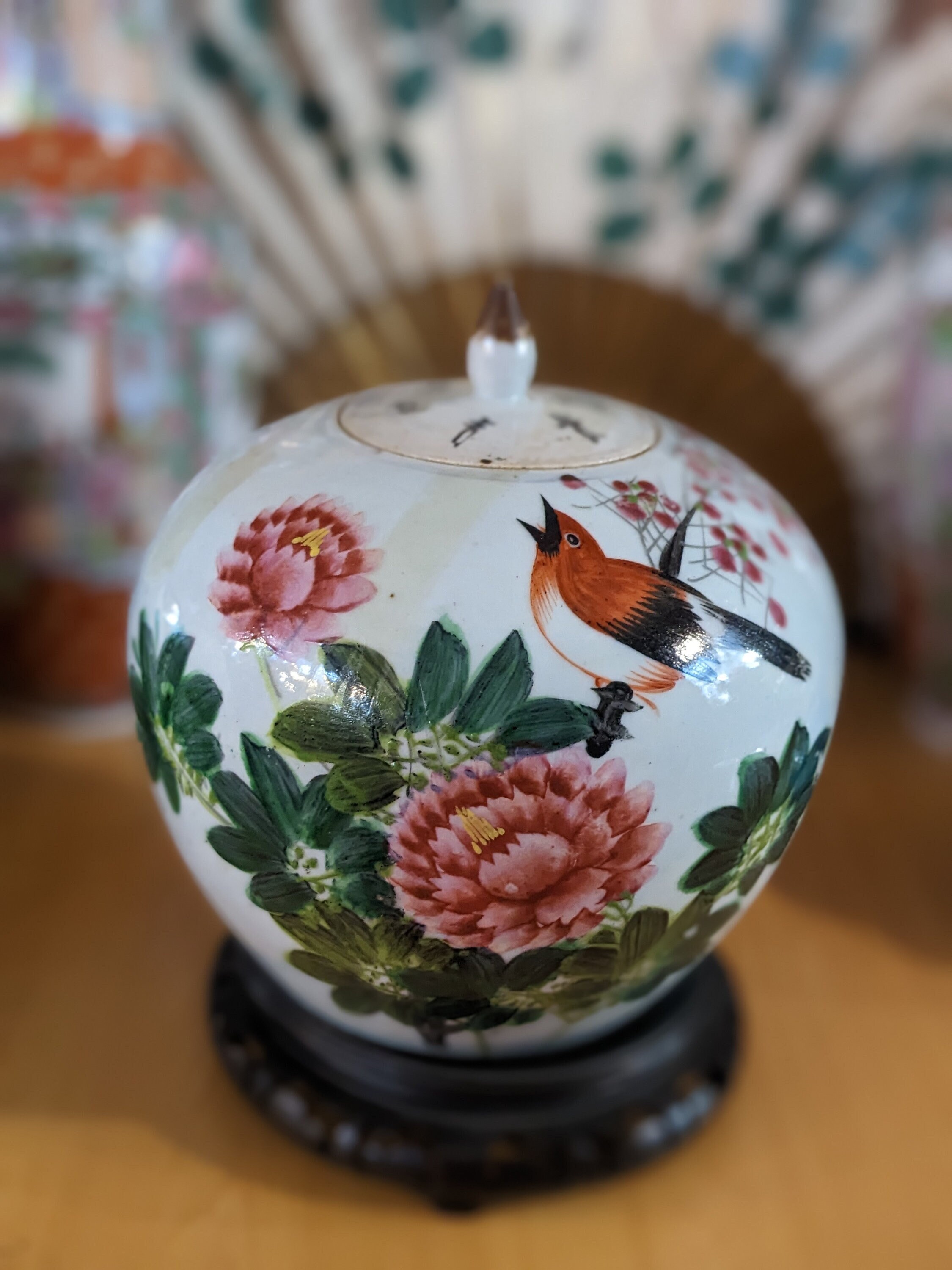 Antique Qianjiang Cai Of Chinese Porcelain Ginger Jar // Vase