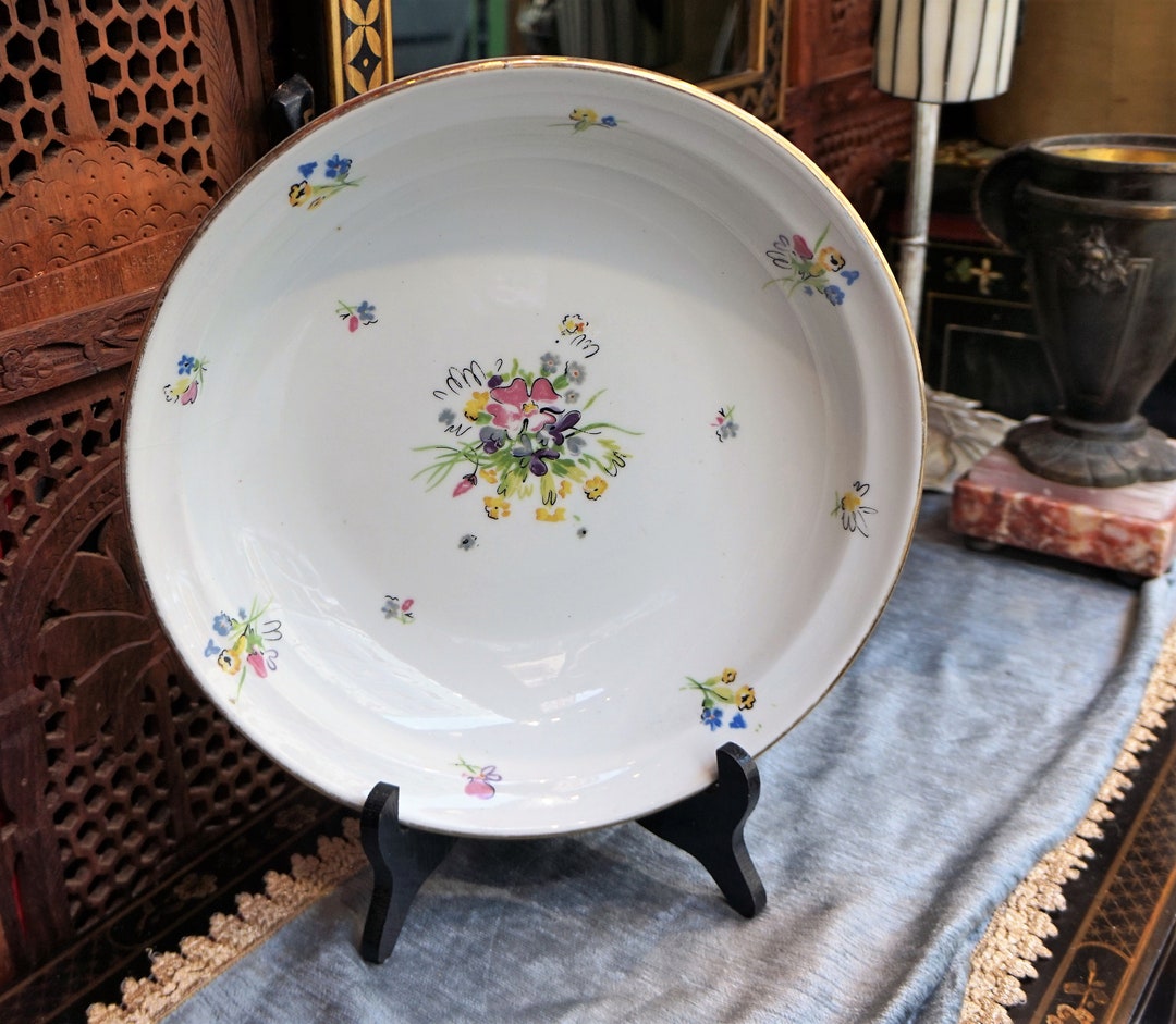 Vintage Aluminite Frugler Limoges France // Porcelain Bowl French