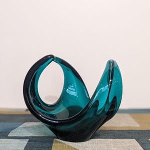 Vintage Murano Bowl Sommerso Design // Mid Century