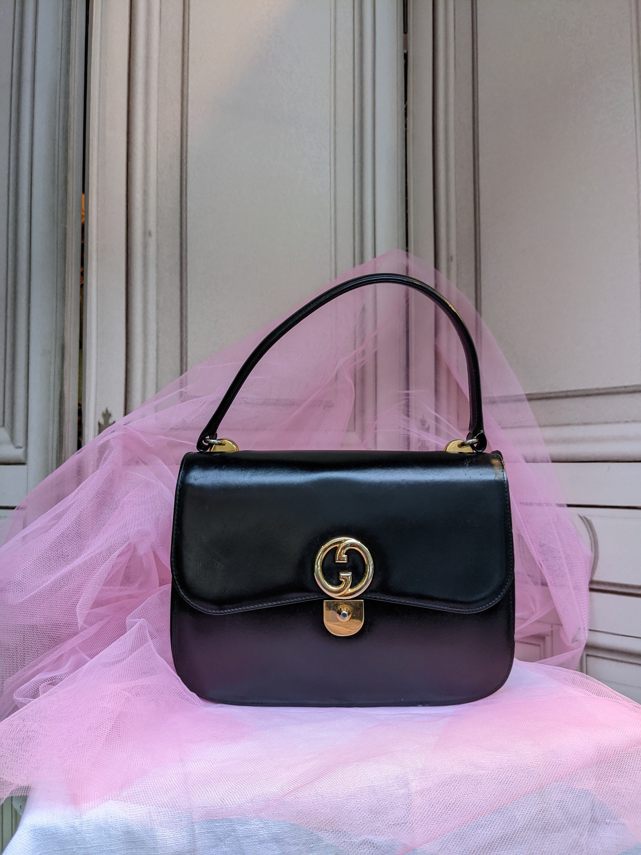 Gucci Vintage Bag // Authentic Gucci Vintage Leather 