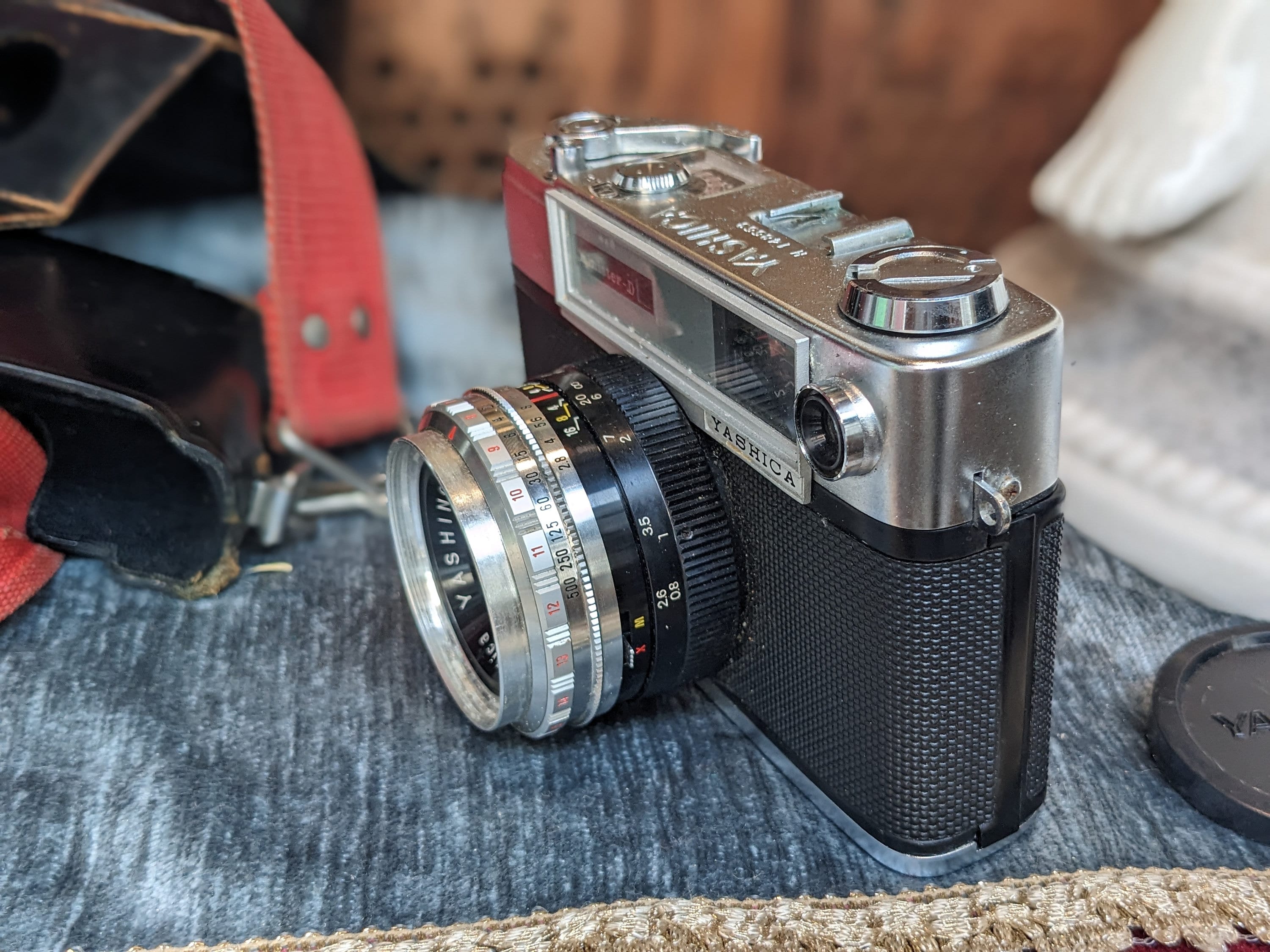 ヴィンテージ ヤシカ ミニスターD レンジファインダー 35mm カメラ