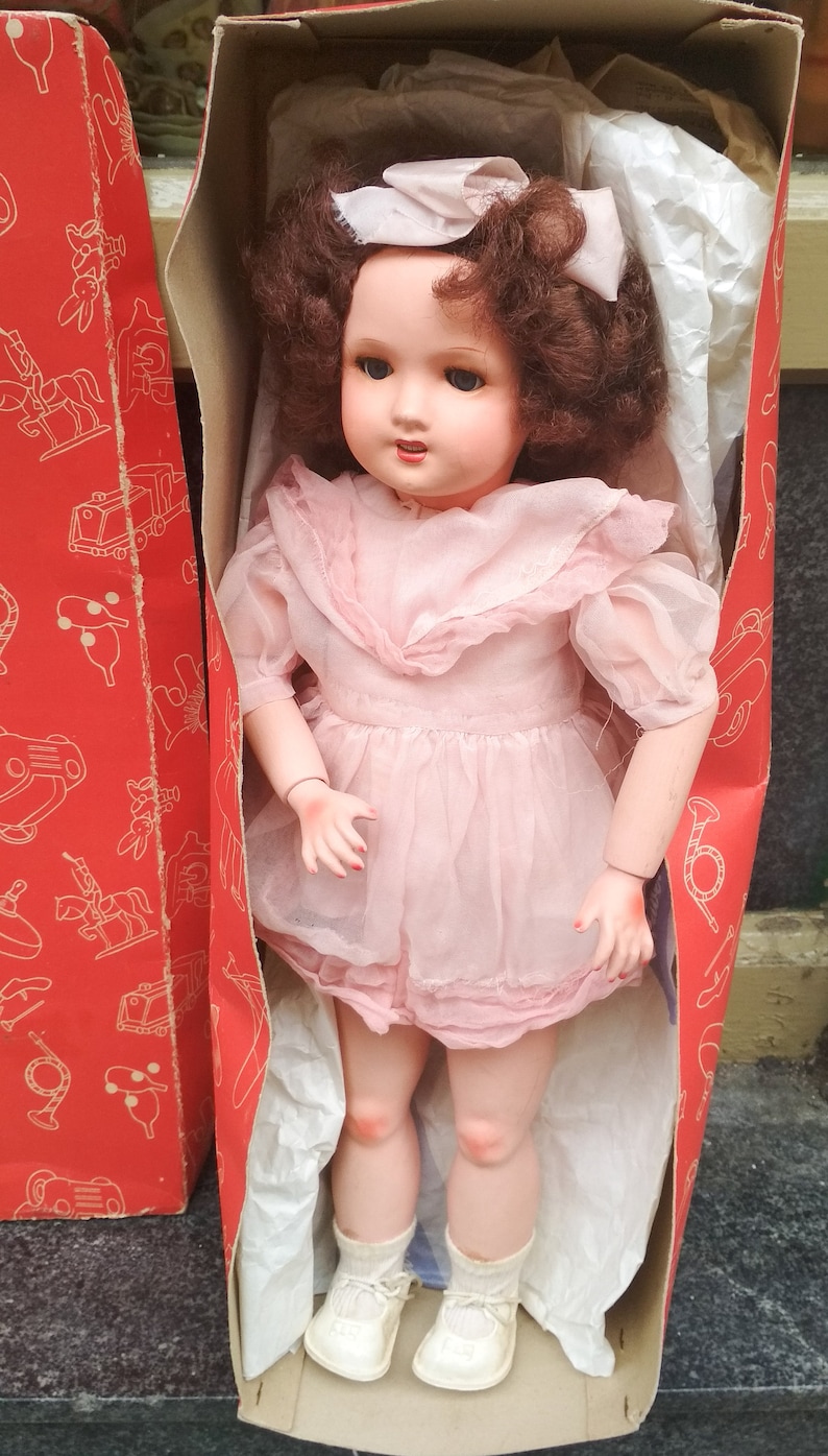 Vintage Large Old walking doll in Original Box / Les poupees Etsy
