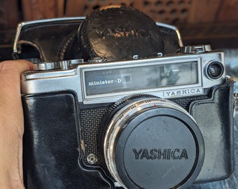 Vintage Yashica Minister-d Rangefinder 35mm Camera Yashinon 45mm F