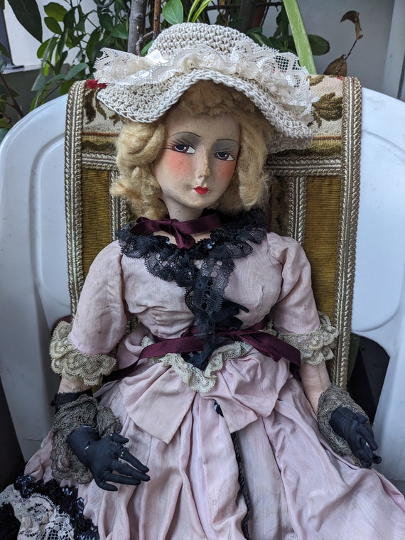 Poupée de boudoir française antique Doll Planète Collections