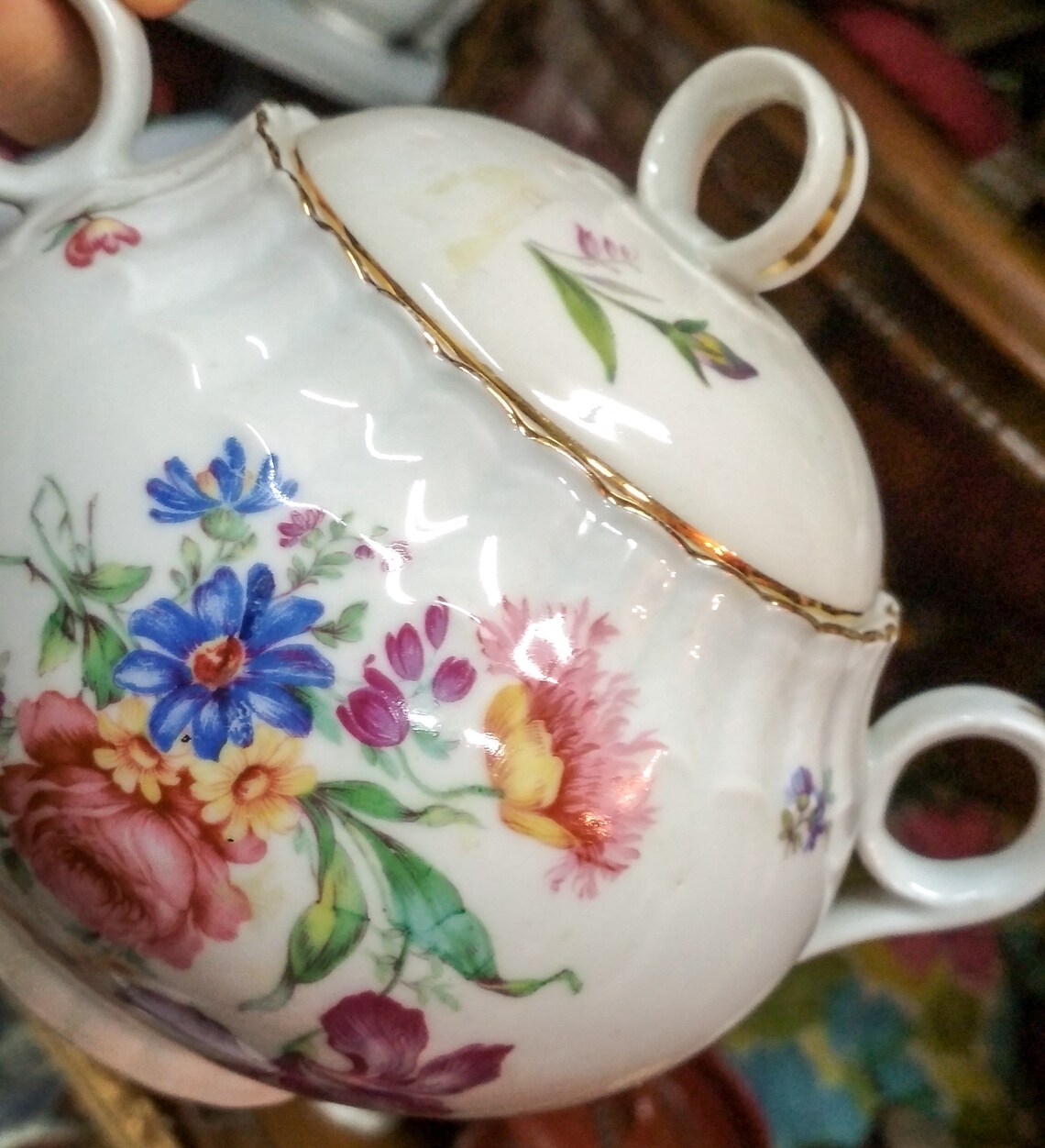 B & C Limoges France L. Bernardaud and Co. Tea set floral Etsy