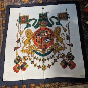 Authentic Hermes Paris Silk Scarf