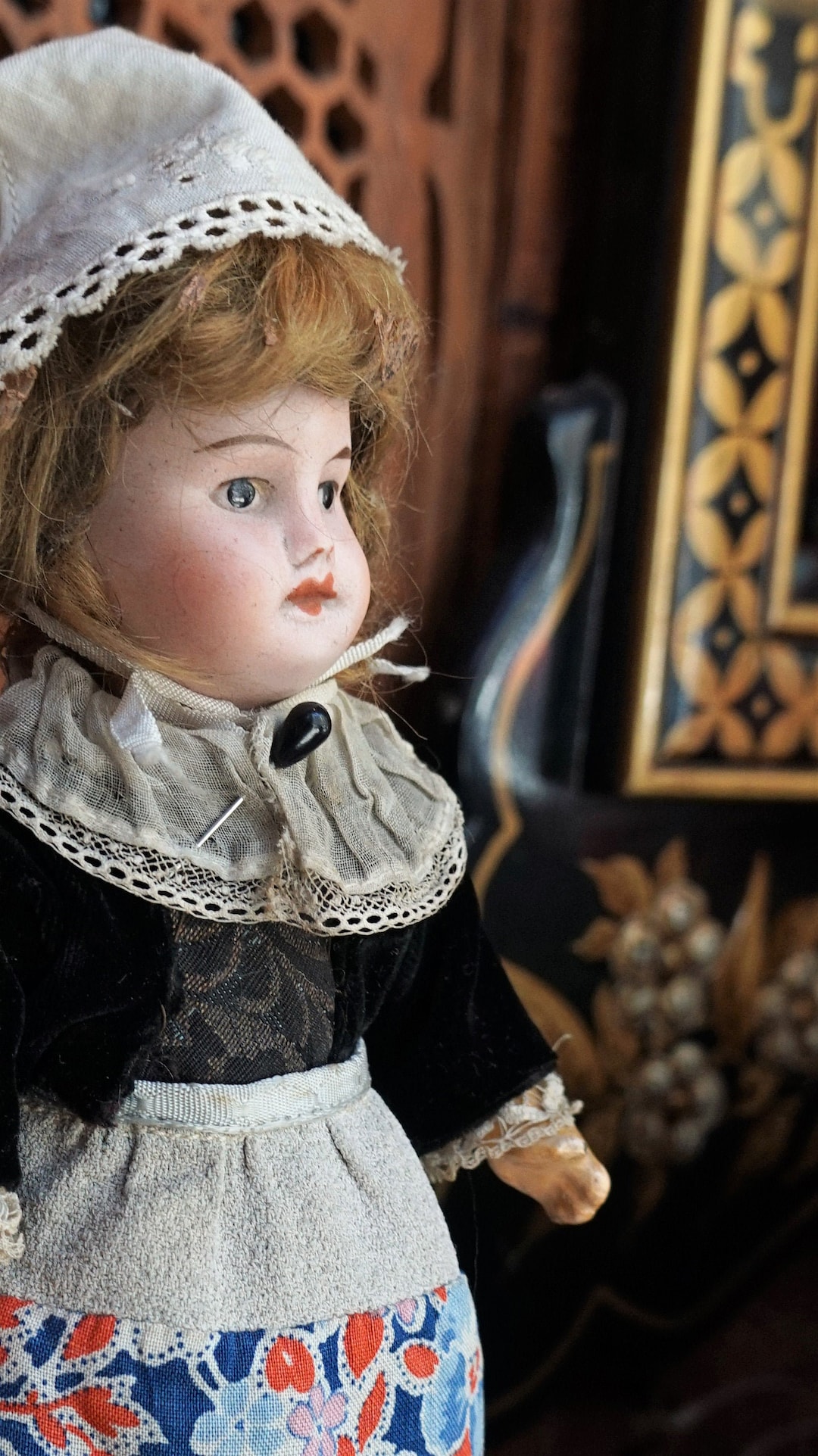 Antique French Doll S F Bj Bisque And Composition Doll Sfbj Antique Doll Etsy