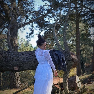 Vintage Lace Wedding dress White // Bridal Dress