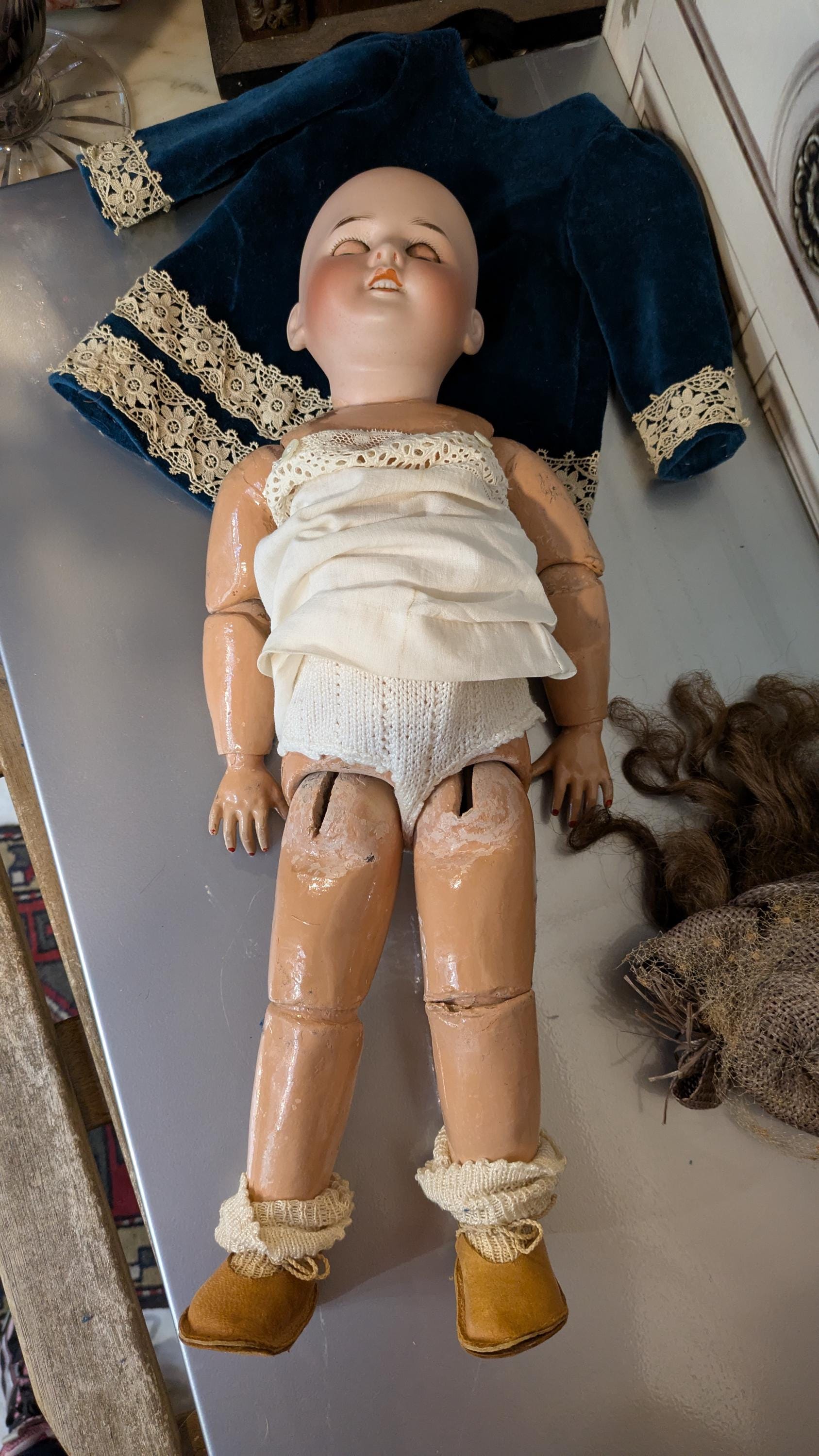 Antique Doll SFBJ Paris 3 / 46 Cm -18