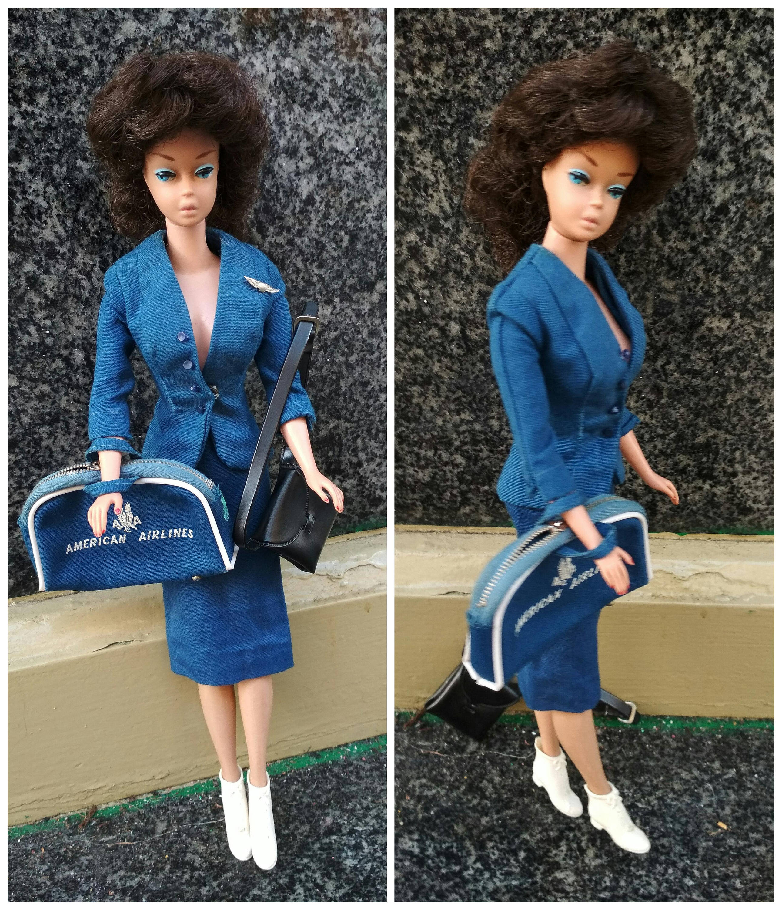 Vintage 1963 Fashion Queen Barbie With American Airlines Vintage 1963 Fashion Queen Barbie With American Airlines