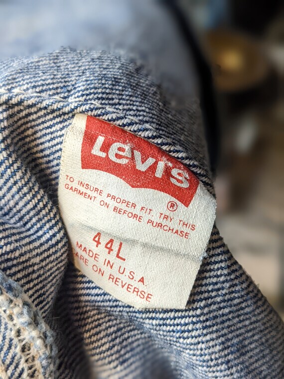 Vintage 70's Unisex Levis Denim // Sz 44L // 70505 0216 - Etsy