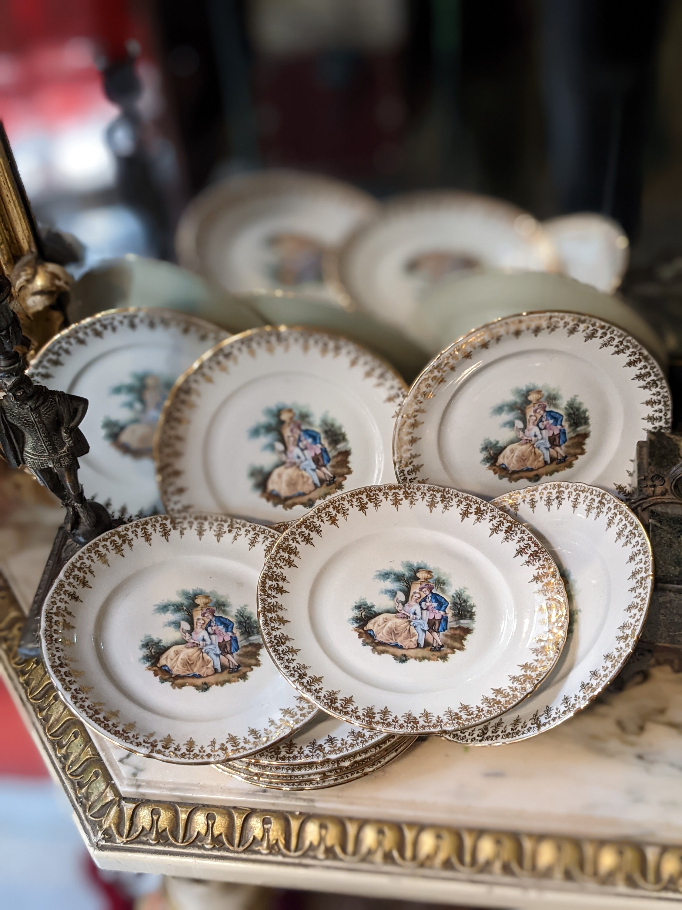 Vintage Dessert Service 10 Hutschenreuther Selb Germany Mah
