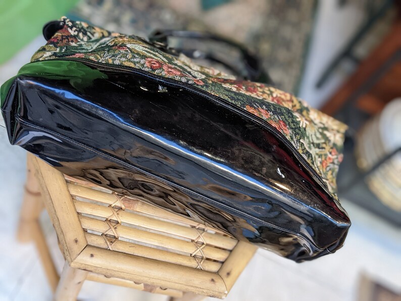 Vintage Tapestry Bag Handbag // Vintage Bag Etsy