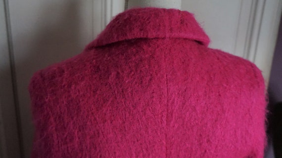 Vintage Coat Pink Wool Woman Size S // Designer F… - image 10