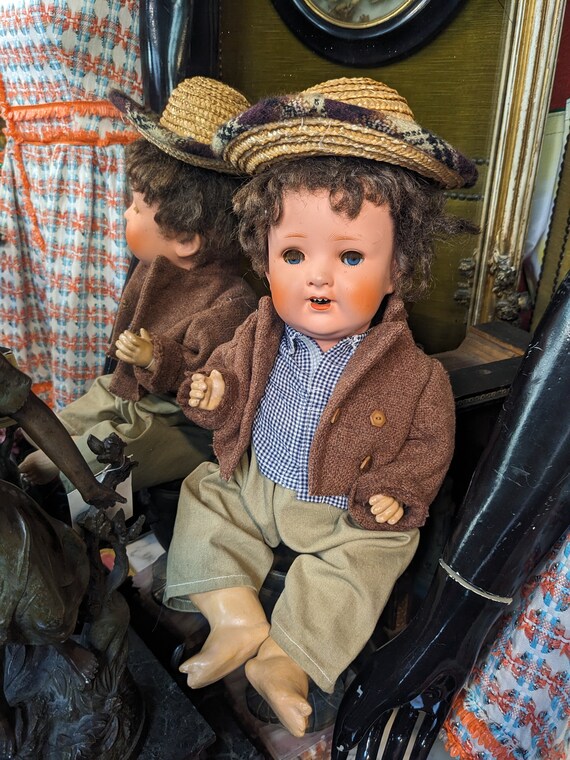 Composition Germany Doll Boy With Clothes /antique German Doll - Etsy