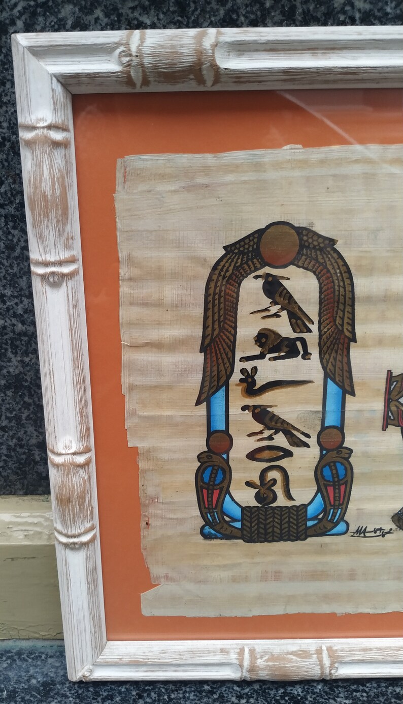 Pyparus Frame Egyptian Zodiac Papyrus Pisces Frame //horoscope Signs - Etsy