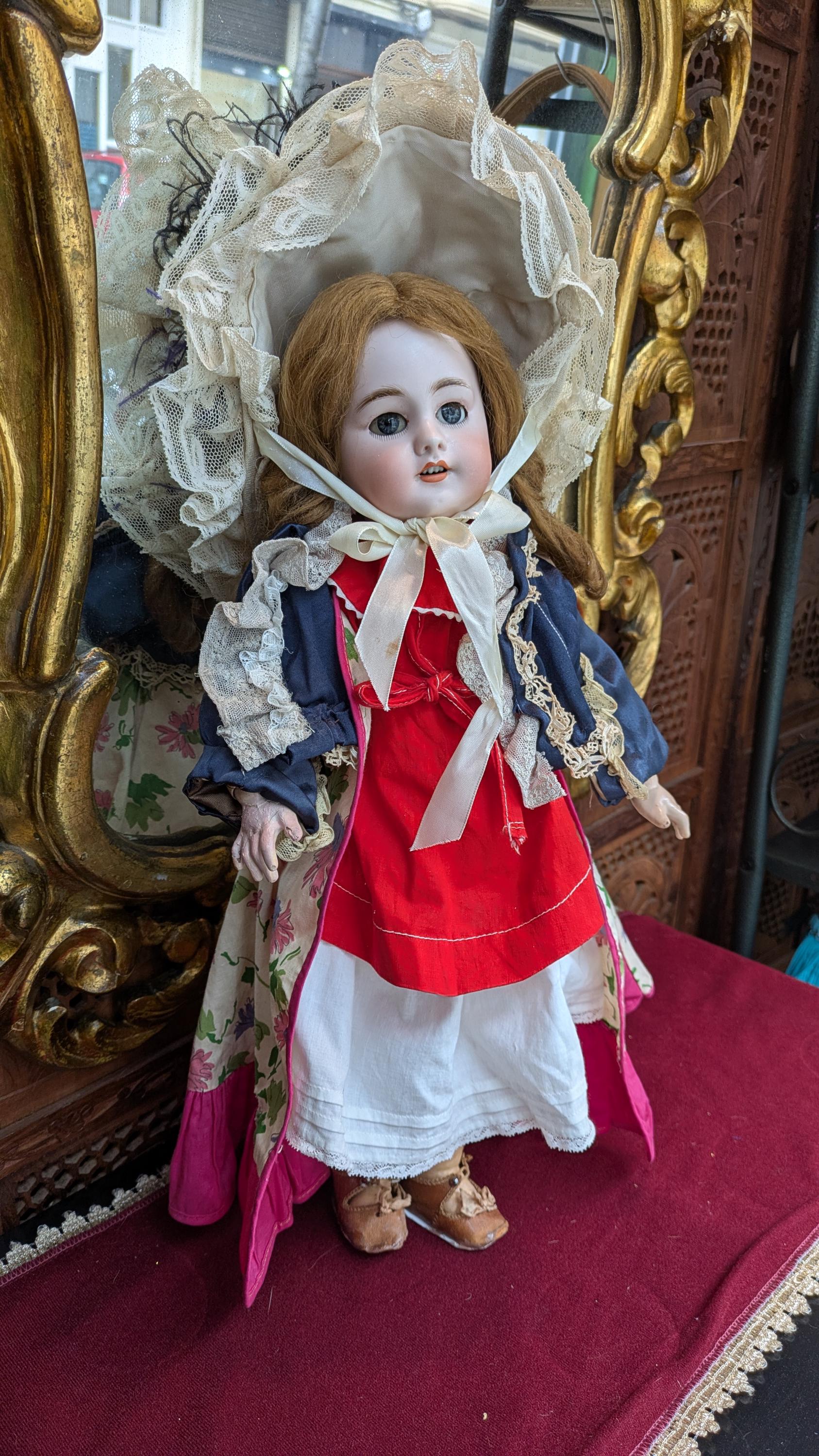 Antique Doll Simon and Halbig S&H DEP 7 Antique Bisque Head Doll