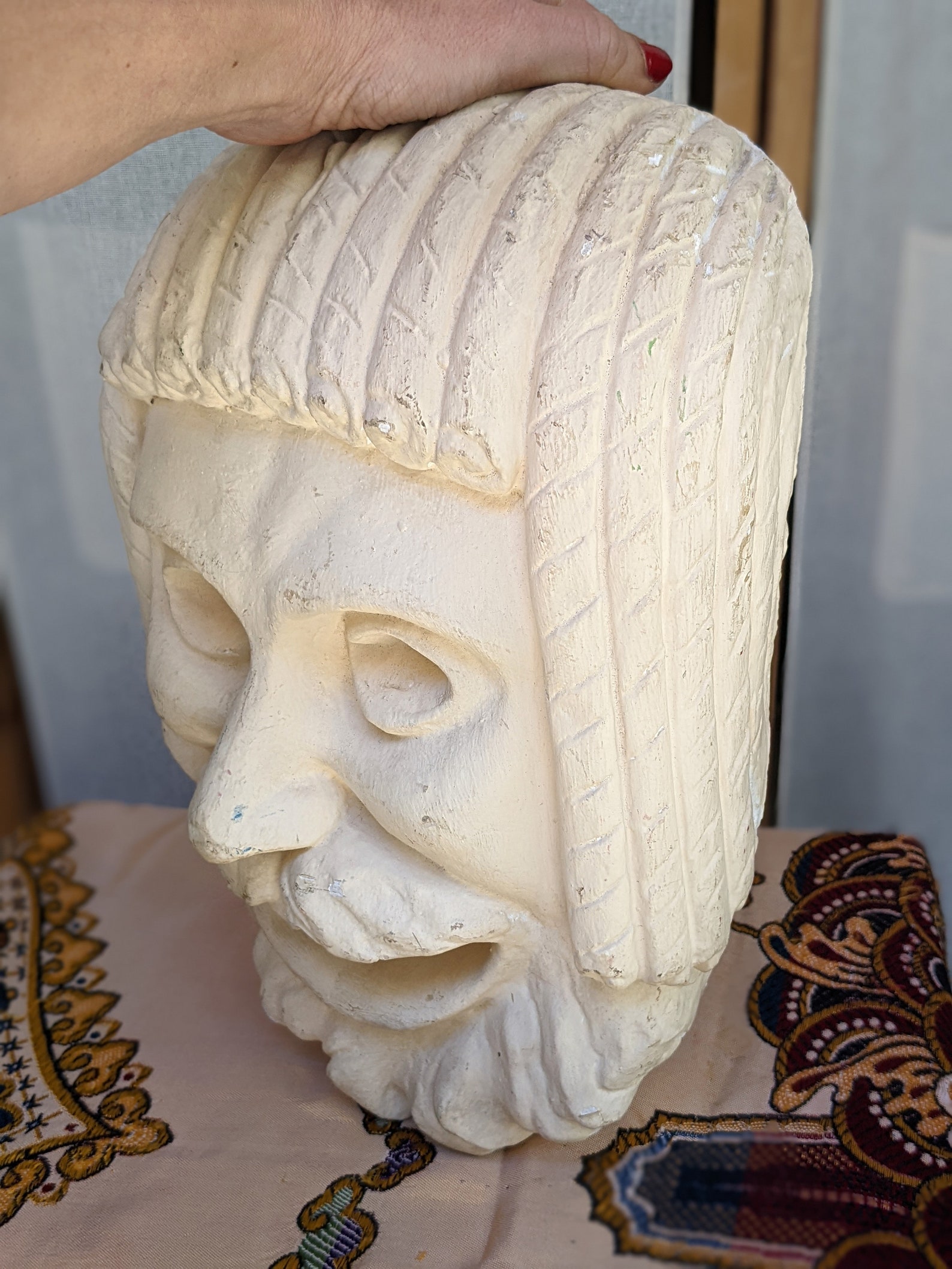 Vintage Face Antique Plaster Sculpture / Decorative Plaster/ Etsy