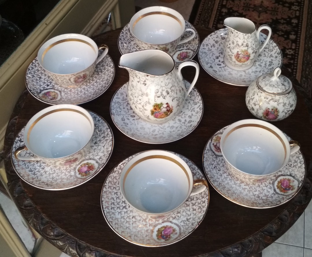 Antique Limoges Tea Set Porcelain Vintage / Home Decor Porcelaine ...