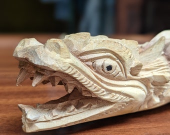 インドの手作り木製双龍彫刻セット、1980年代頃 - Etsy 日本