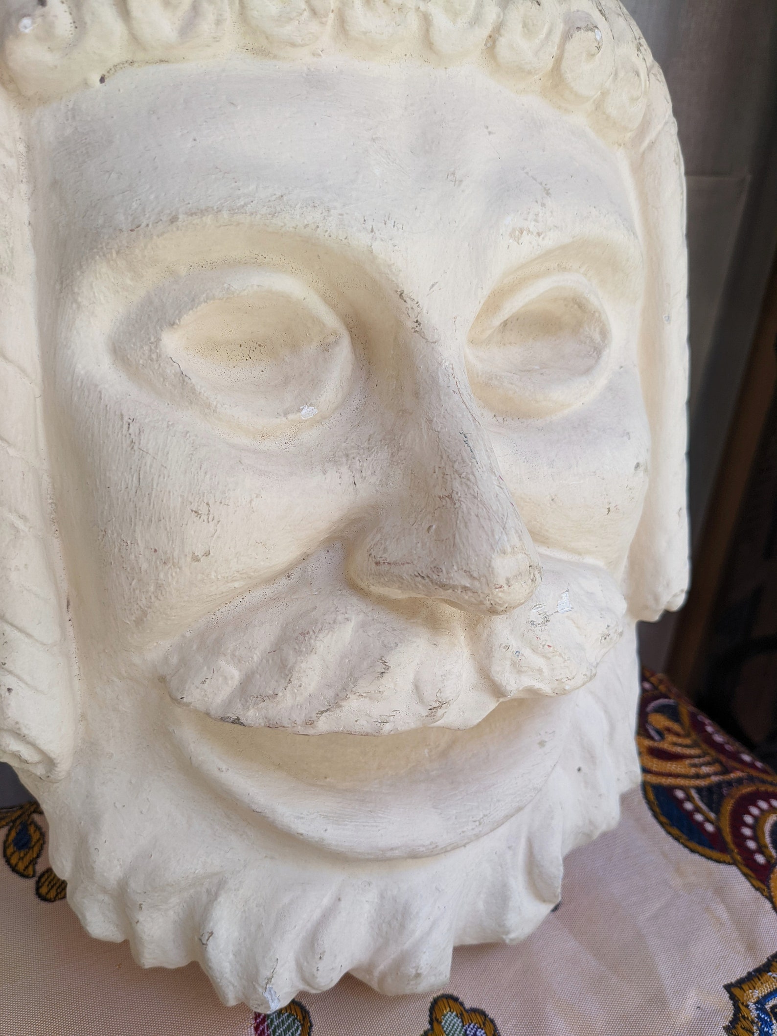 Vintage Face Antique Plaster Sculpture / Decorative Plaster/ Etsy